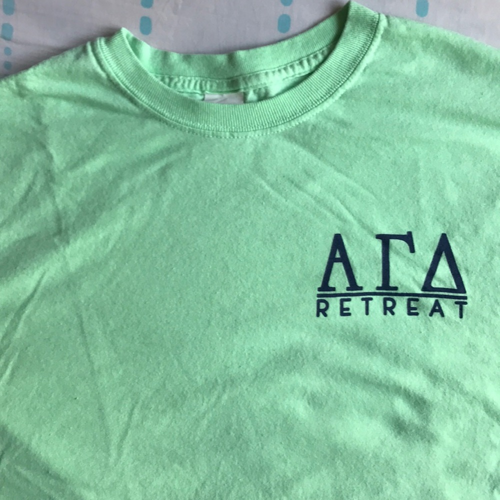 Alpha Gamma Delta retreat shirt